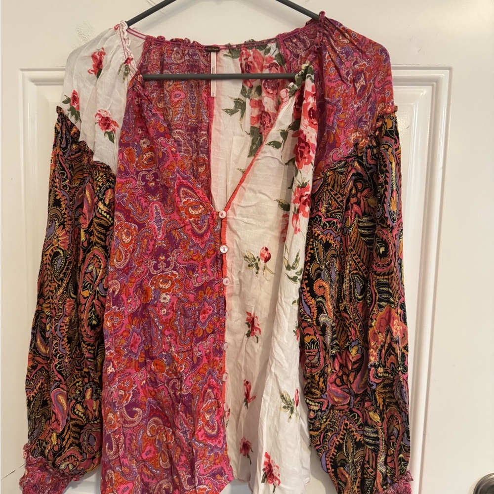 Free People Gemini patchwork in Vintage Combo Large